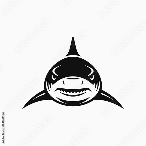 Shark logo design vector illustration