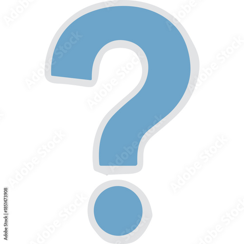 Blue Question Mark Illustration