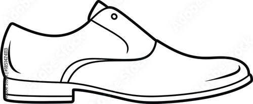 Classic Mens Dress Shoe Illustration for Formal Wear