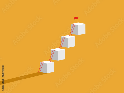 Go through the stages to achieve success