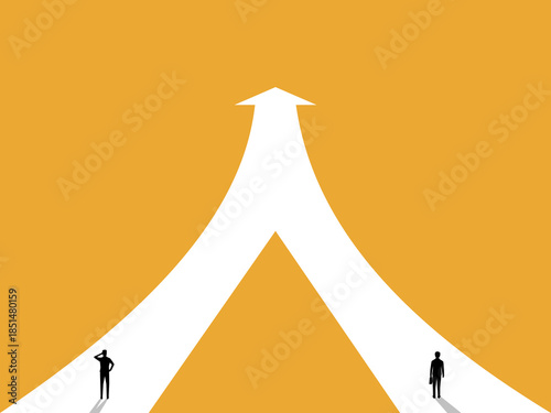 two business leaders shared the same growth trajectory