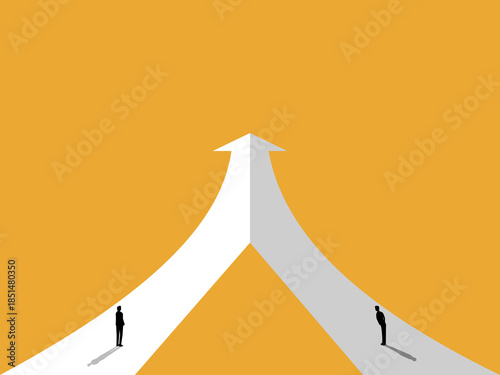 Business people share the same goal