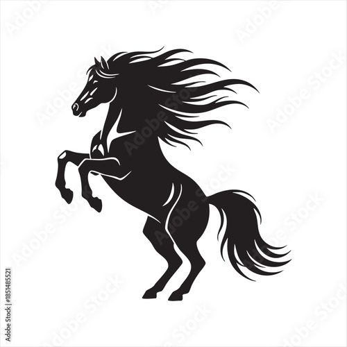 Firefly_Imagen_A stylized silhouette of a horse 102264 h8W