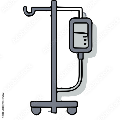 Cartoon IV Drip Stand Icon