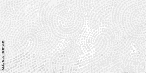 Abstract gray and white dotted spiral pattern background texture
