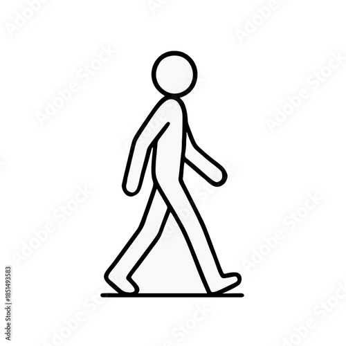 Walking person animation