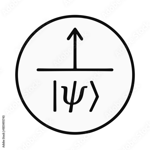 Glyph for quantum computing qubit