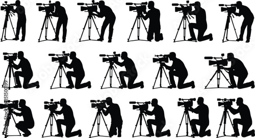 Gymnastics and depression silhouettes set, handstand and acrobatics, sitting sad pose, mood and emotion, physical exercise, mental health concept