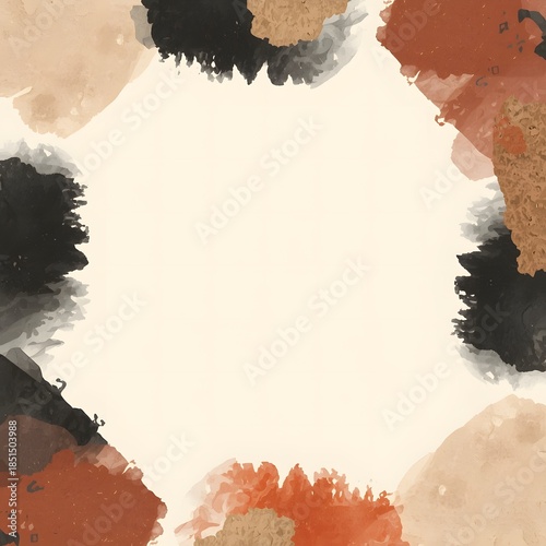 Brush Circle Art Frame