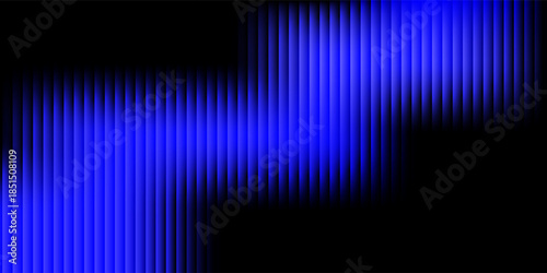 Vector reeded glass effect background set. Elegant gradient cover collection in blue hues. Minimalist template design for social media, poster, banner, flyer, eps10