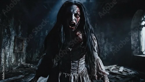 Terrifying Female Ghost Haunting an Abandoned Haunted House | Extreme Jumpscare Horror