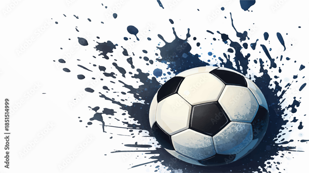 Fototapeta premium Isolated 3D vector illustration of a round leather soccer ball equipment in the shape of a heart on fire for a sports game competition