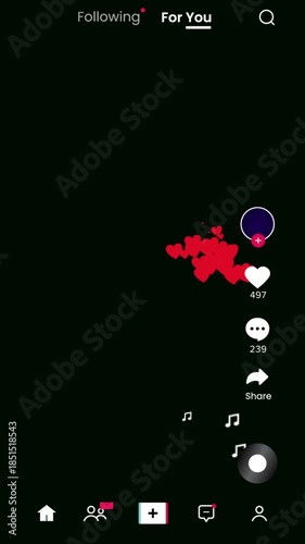 tiktok screen for you page