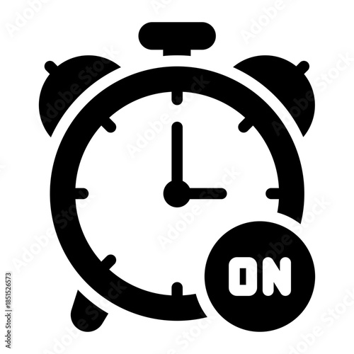 on time glyph icon