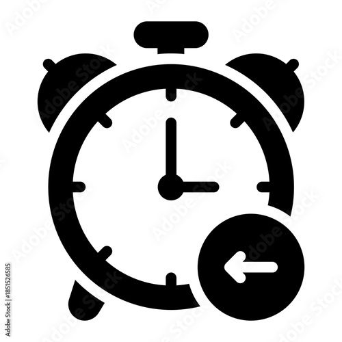 reduce time glyph icon