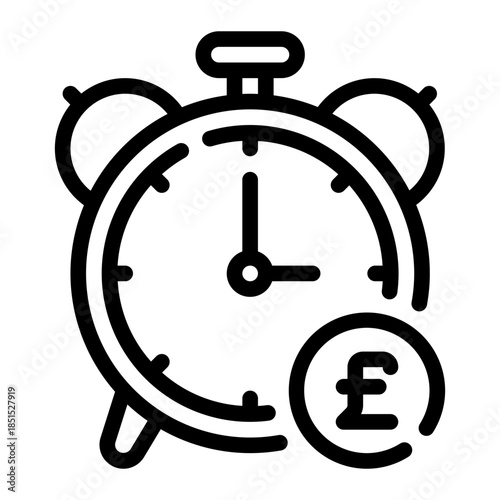 pound line icon