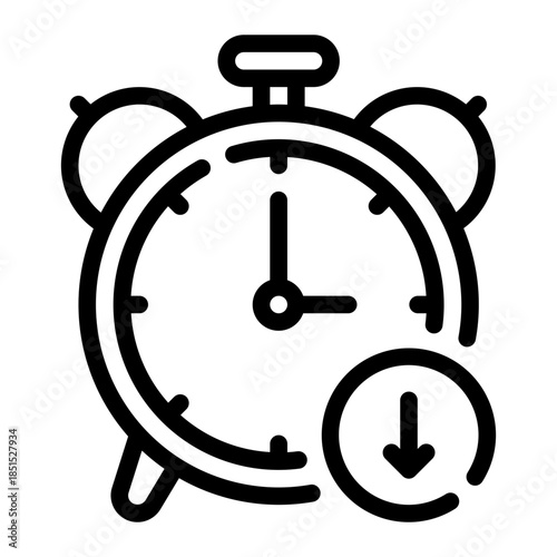 reduce time line icon