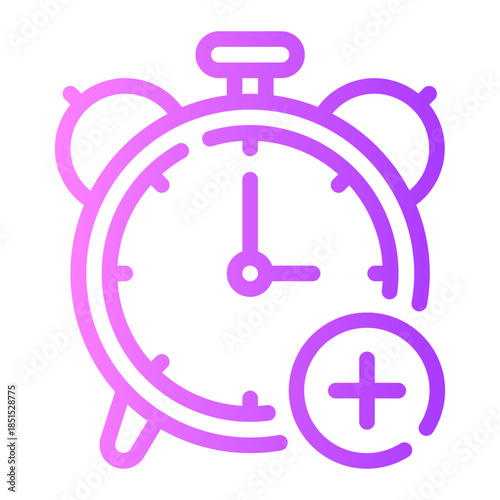 add time gradient icon