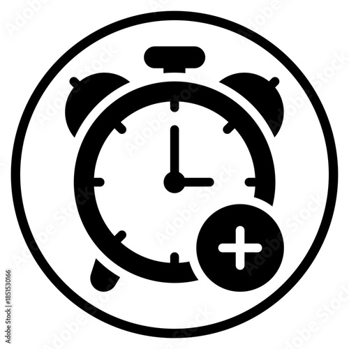 add time glyph icon
