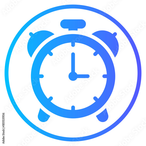 alarm gradient icon