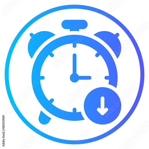 reduce time gradient icon