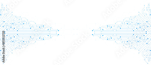 Printed Circuit Board or PCB Technology Artificial Intelligence Electric for Motherboard, Processor, Chip, and CPU Computer
