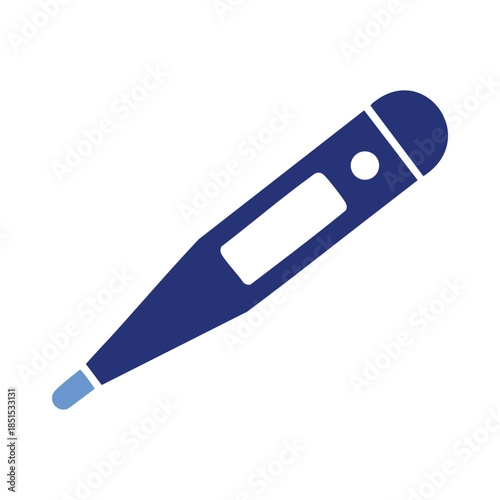 Medical clinical thermometer vector illustration for fever measurement