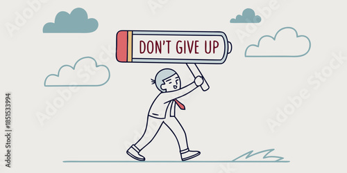 Don't Give Up: Perseverance with Low Battery Sign