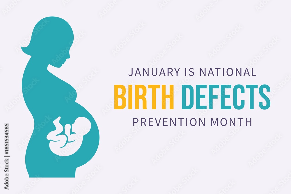 Obraz premium Preventing Birth Defects Awareness Month