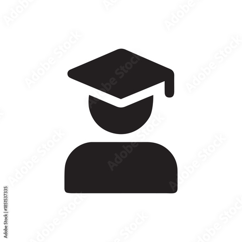 User graduate icon vector illustration