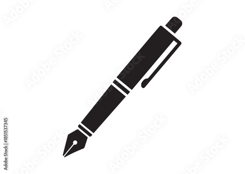 Pen icon, Pen silhouette vector