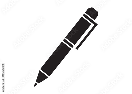 Pen icon, Pen silhouette vector