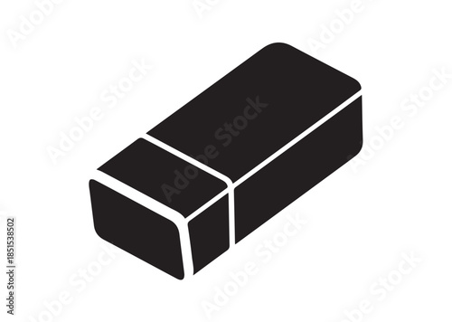 Eraser icon, Eraser silhouette vector