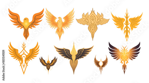 eagle logo icon set
