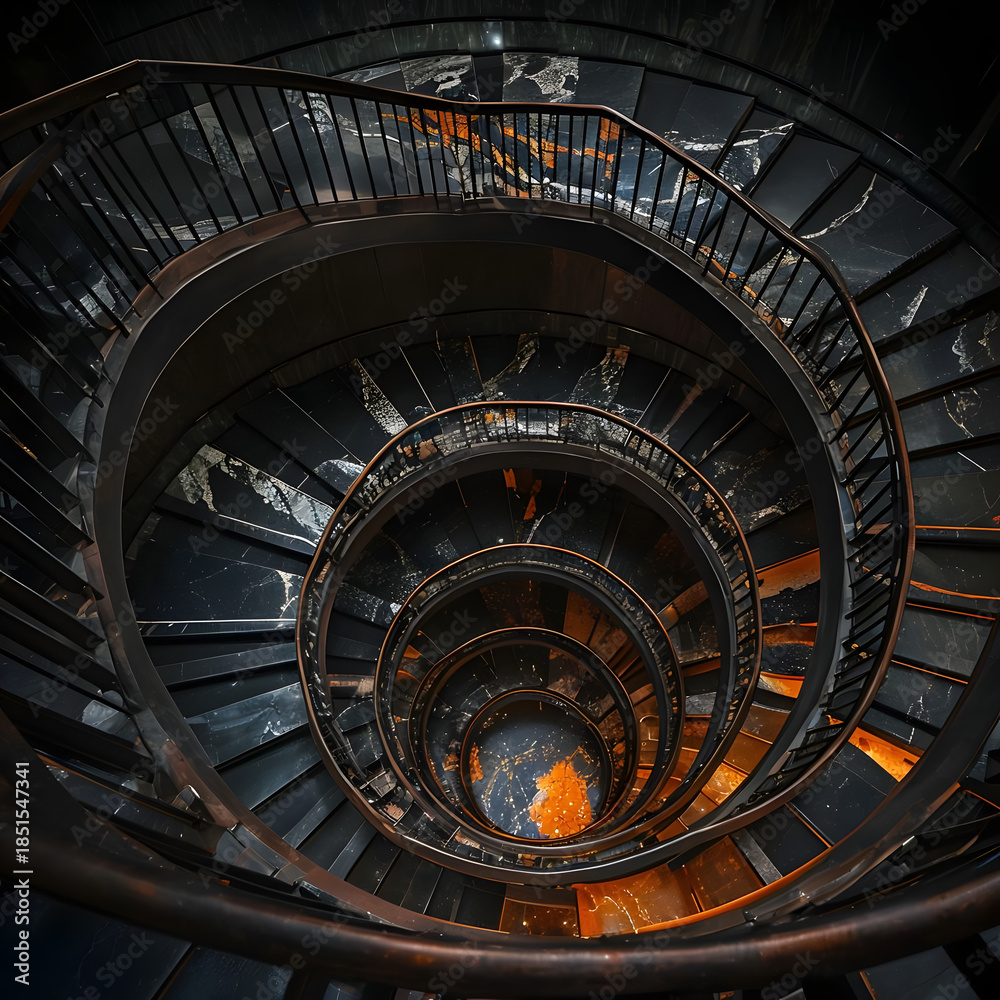 Fototapeta premium spiral staircase in the church