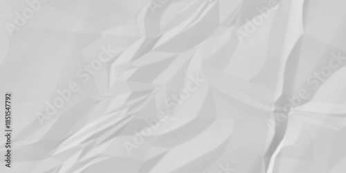 abstract white and gray parchment wrapping crumpled paper texture. creased page wrinkle retro rough distressed damage paper texture background.