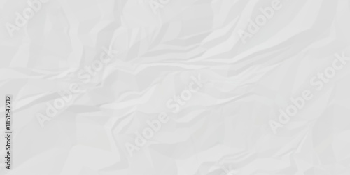 abstract white and gray parchment wrapping crumpled paper texture. creased page wrinkle retro rough distressed damage paper texture background.