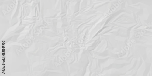 abstract white and gray parchment wrapping crumpled paper texture. creased page wrinkle retro rough distressed damage paper texture background.