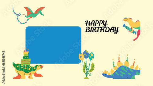 green and yellow illustrated happy birthday wishing card, happy birthday, bithrday wishing card, cartoon, pattern, holiday, decoration
