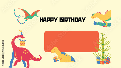 green and yellow illustrated happy birthday wishing card, happy birthday, bithrday wishing card, cartoon, pattern, holiday, decoration