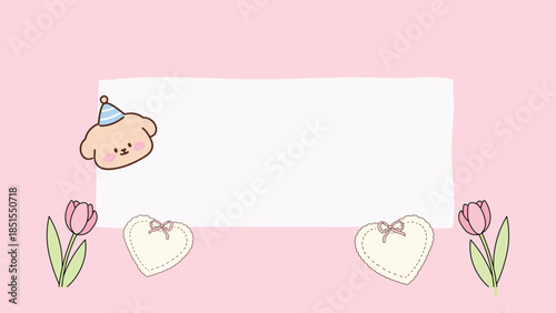 Playful Birthday Background Template 