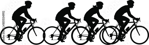 Set of people reading books silhouette vector illustration collection, studying, learning, literacy, student, education, knowledge, leisure, minimal black graphic design element set, isolated.