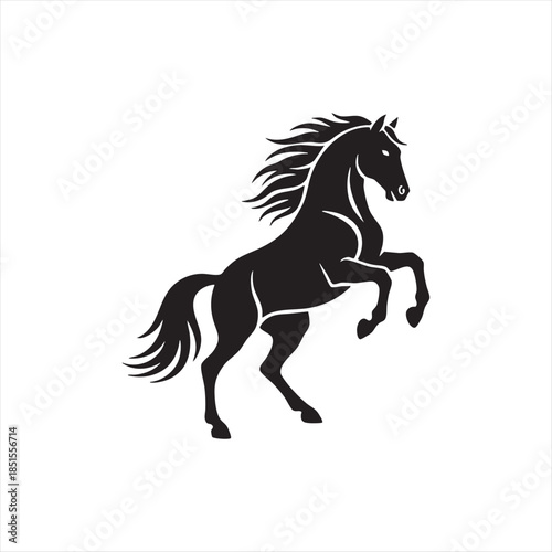 Firefly_Gemini Flash_A stylized silhouette of a horse 654820 k4C