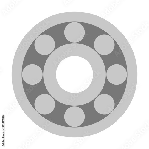 Flat design bearing icon. Vector.