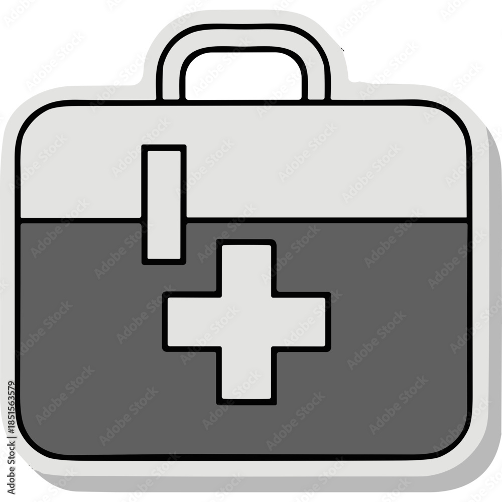 Obraz premium Medical First Aid Kit Icon