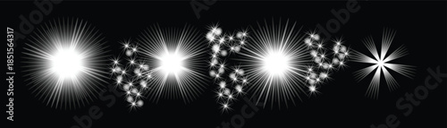 Bright Shiny Light Flare with Sparkle Illumination Effect