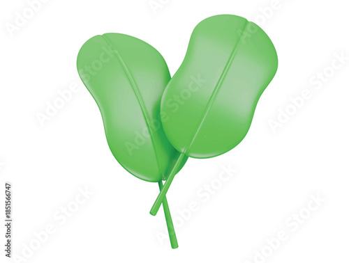 cress icon 3d illustration render