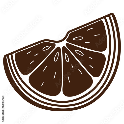 Illustrated slice of watermelon juicy fruit design summer treat healthy snack refreshing food simple graphic