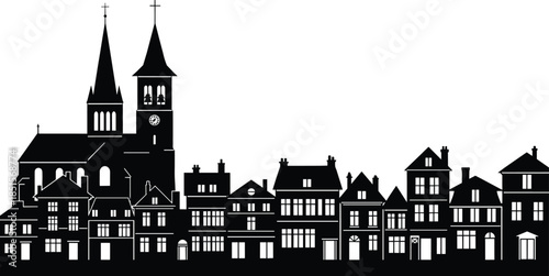 Set of turkey bird silhouette vector illustration collection, Thanksgiving, poultry, animal, wild, farming, hunter, food, holiday, black graphic minimal design elements, farm animal icon.