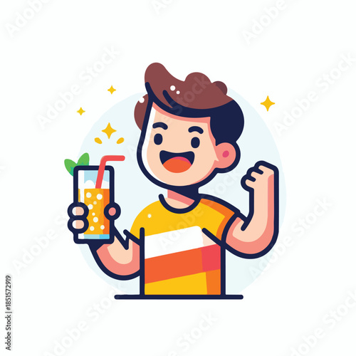 A person is drinking from a glass